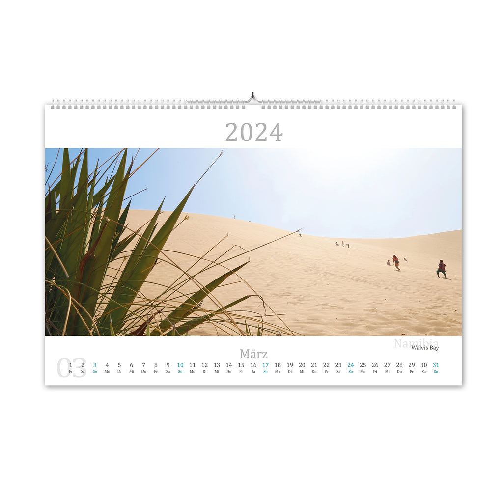 2024 Kalender rund um die Welt