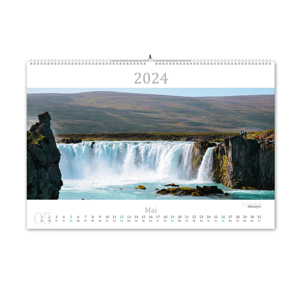 2024 Kalender in der Nordsee