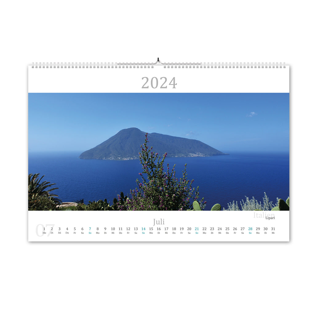 2024 Kalender im Mittelmeer