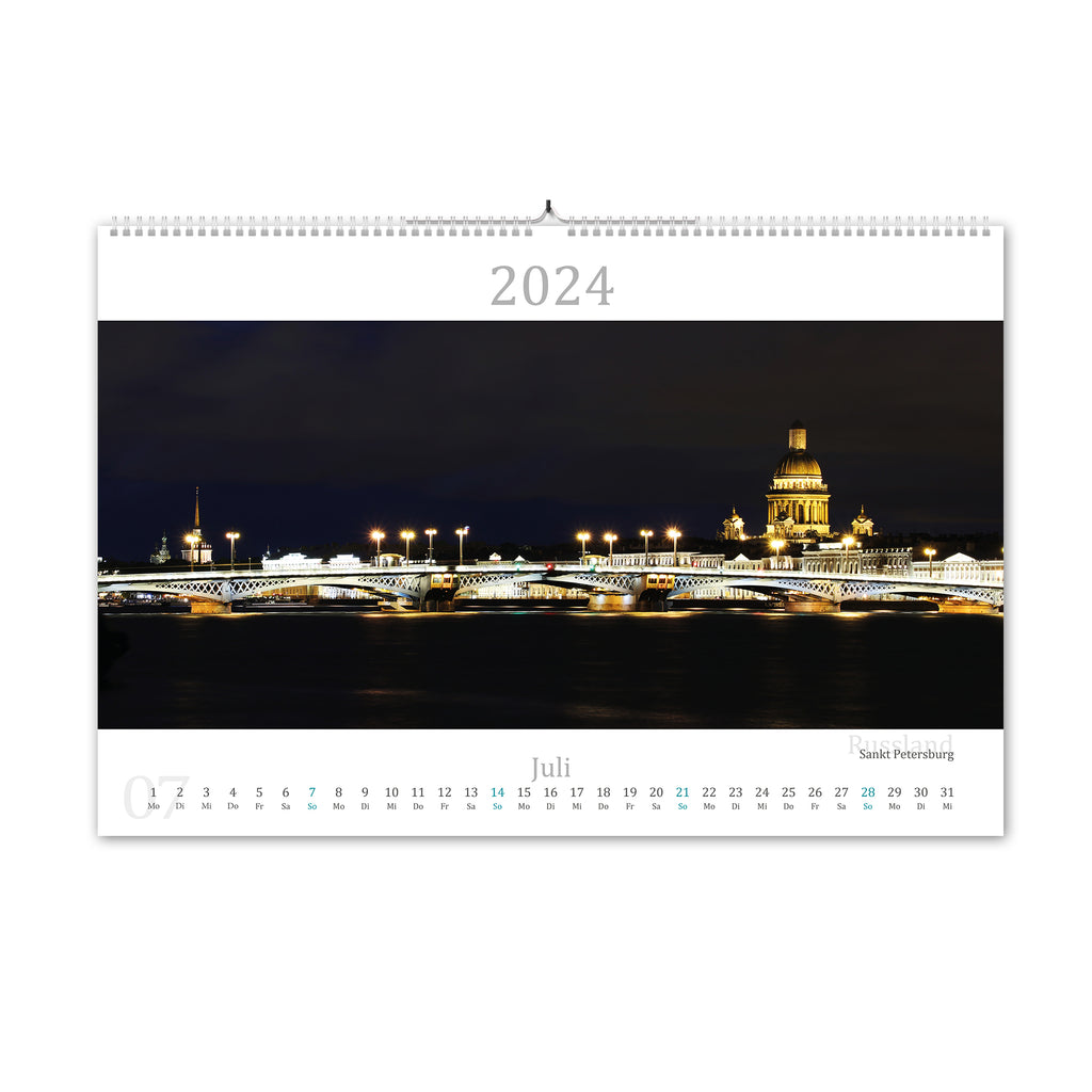 2024 Kalender in der Ostsee