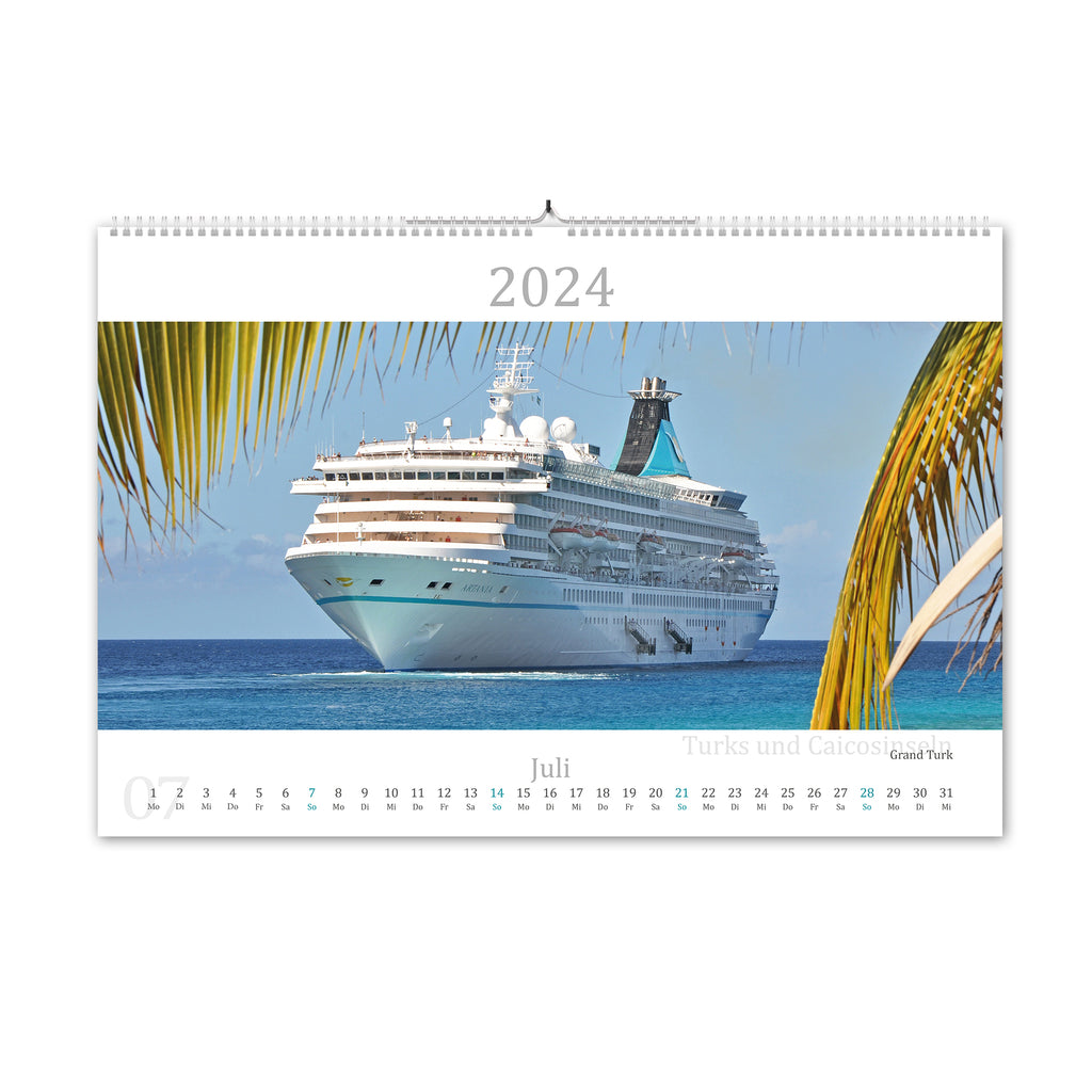 2024 Kalender rund um die Welt