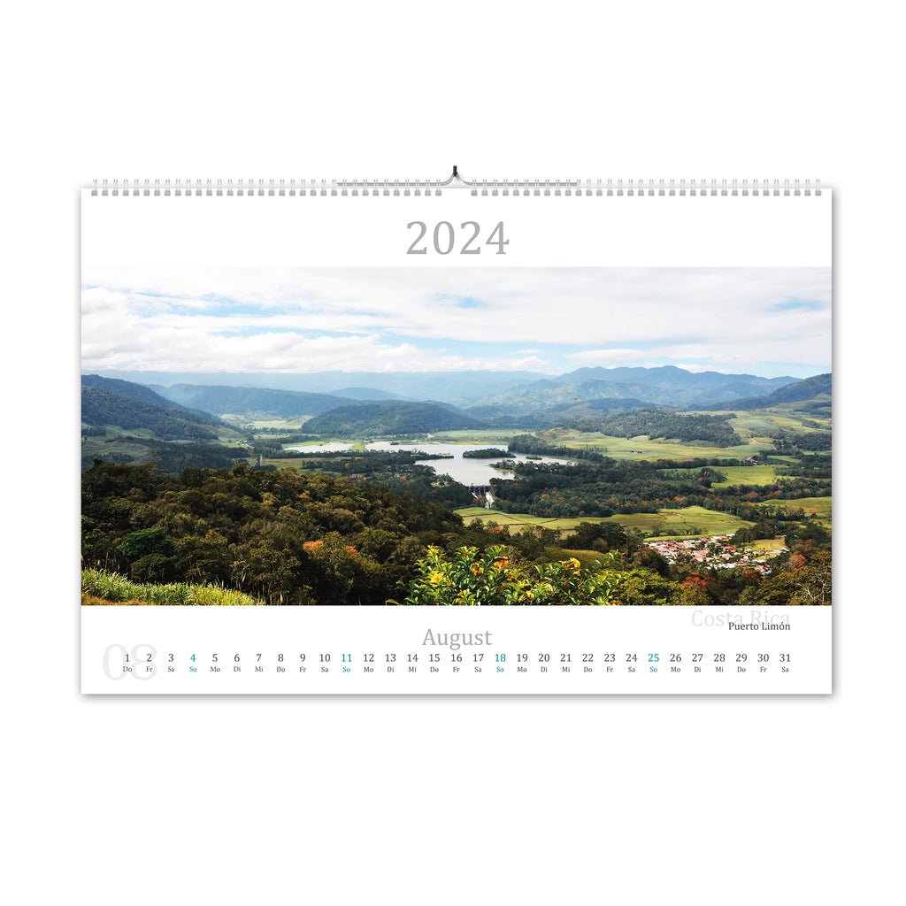 2024 Kalender rund um die Welt