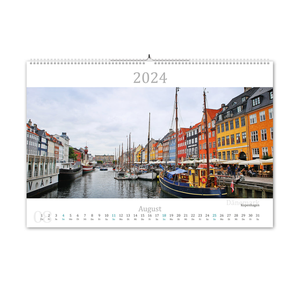 2024 Kalender in der Ostsee