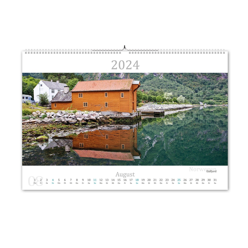 2024 Kalender in der Nordsee