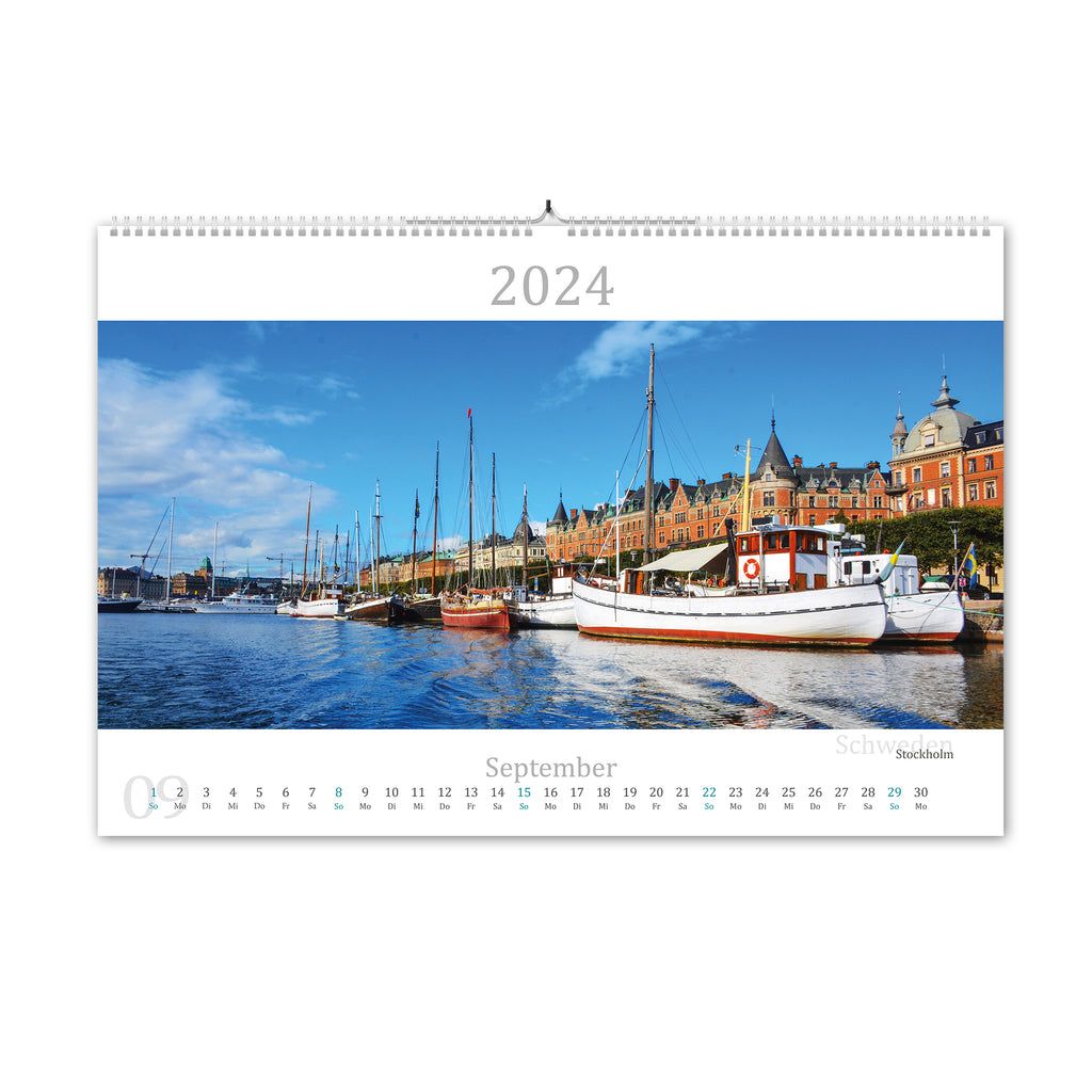 2024 Kalender in der Ostsee