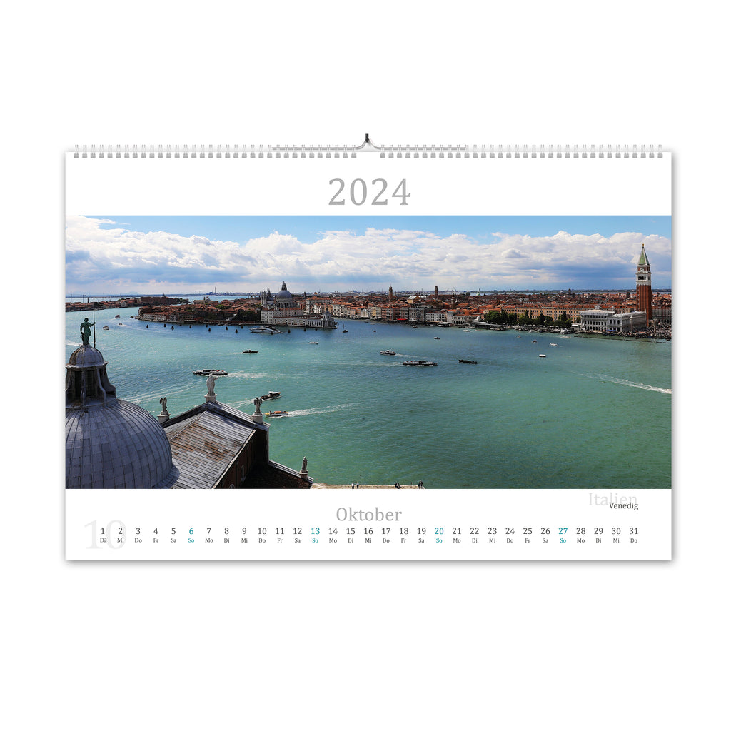 2024 Kalender im Mittelmeer