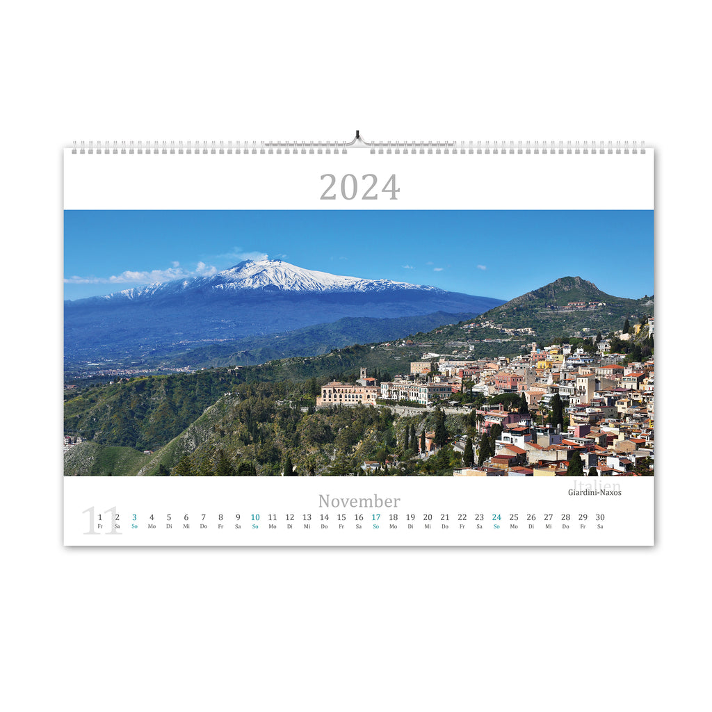 2024 Kalender im Mittelmeer