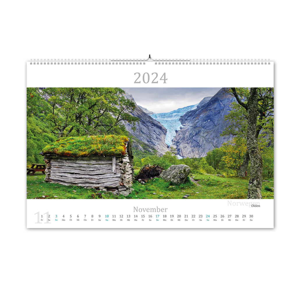 2024 Kalender in der Nordsee