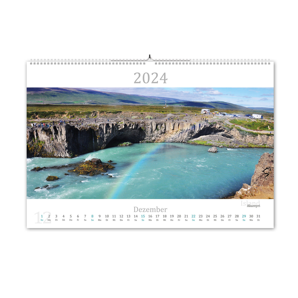 2024 Kalender in der Nordsee