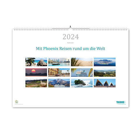 2024 Kalender rund um die Welt