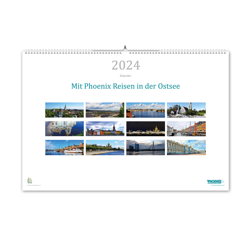 2024 Kalender in der Ostsee