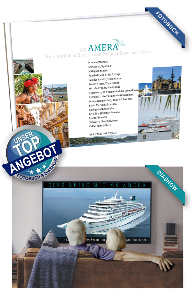 AMR017_ Kurs Karibik und durch den Panama-Kanal nach Peru mit MS Amera 06.01.2020 - 01.02.2020