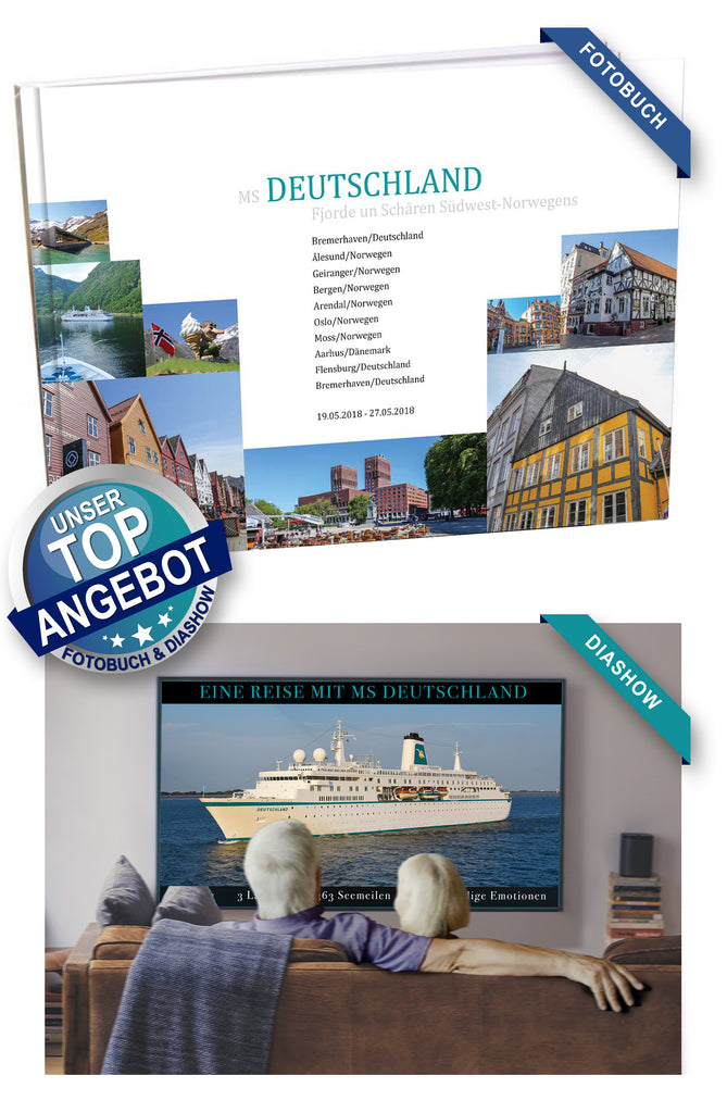 DEU024_ Fjorde und Schären Südwest-Norwegens mit MS Deutschland 19.05.2018 - 27.05.2018