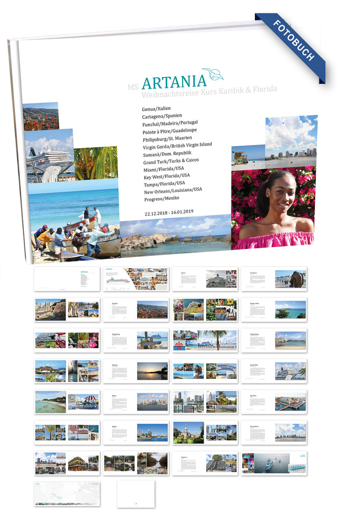 ART212_ Weihnachtsreise Kurs Karibik & Florida mit MS Artania 22.12.2018 - 16.01.2019