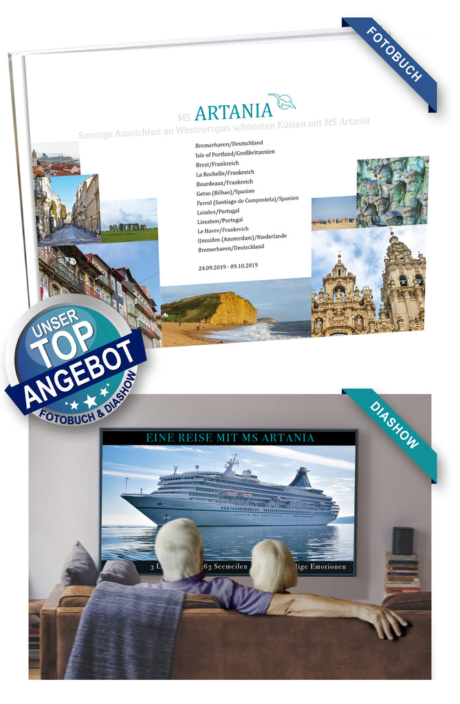ART232_ Sonnige Aussichten an Westeuropas schönsten Küsten mit MS Artania 24.09.2019 - 09.10.2019