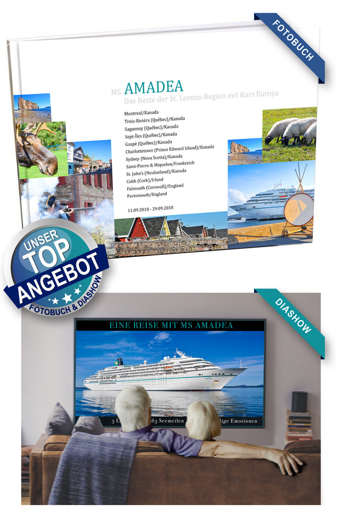 AMA342_ Das Beste der St. Lorenz-Region mit Kurs Europa mit MS Amadea 11.09.2018 - 29.09.2018