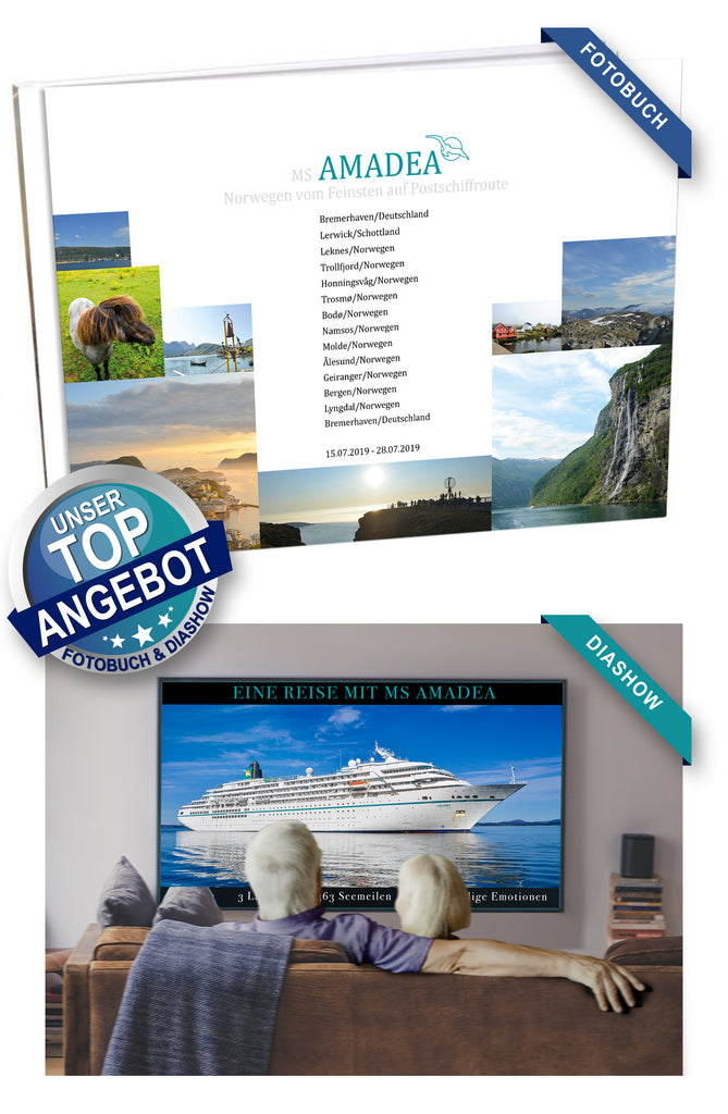 AMA362_ Norwegen vom Feinsten auf Postschiffroute mit MS Amadea 15.07.2019 - 28.07.2019