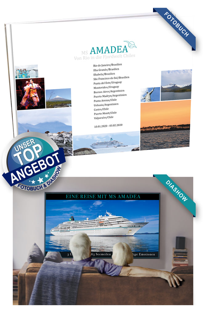 AMA376_ Von Rio in die Fjord-Welt Chiles mit MS Amadea 10.01.2020 - 03.02.2020