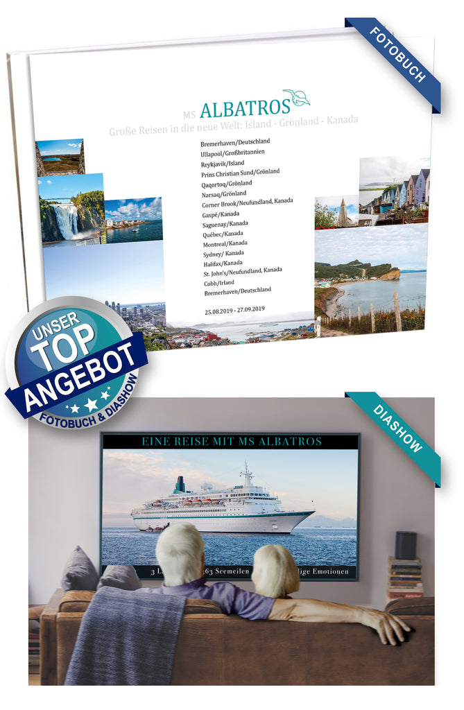 ATS594_ Große Reisen in die neue Welt: Island - Grönland - Kanada mit MS Albatros 25.08.2019 - 27.09.2019