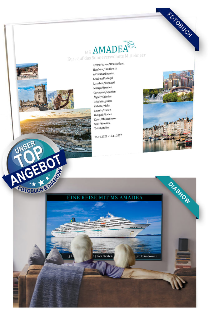 AMA442_ Kurs auf das Sonneverwöhnte Mittelmeer mit MS Amadea 25.10.2022 - 12.11.2022