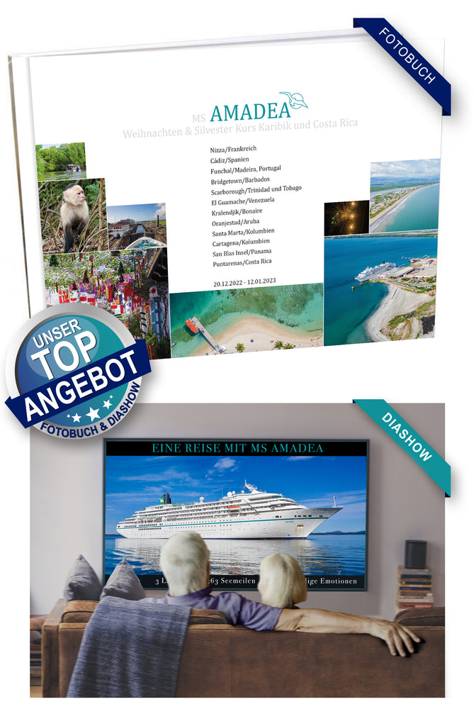 AMA448_ Weihnachten & Silvester Kurs Karibik und Costa Rica mit MS Amadea 20.12.2022 - 12.01.2023
