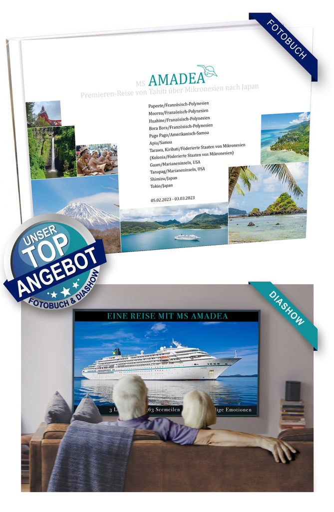 AMA450_ Premieren-Reise von Tahiti über Mikronesien nach Japan mit MS Amadea 05.02.2023 - 03.03.2023