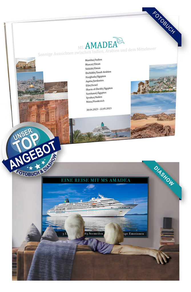 AMA455_ Sonnige Aussichten zwischen Indien, Arabien und dem Mittelmeer mit MS Amadea 30.04.2023 - 22.05.2023