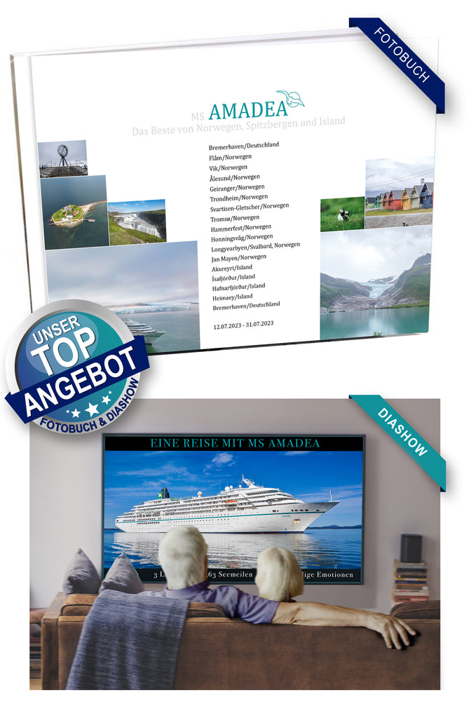 AMA459_ Das Beste von Norwegen, Spitzbergen und Island mit MS Amadea 12.07.2023 - 31.07.2023
