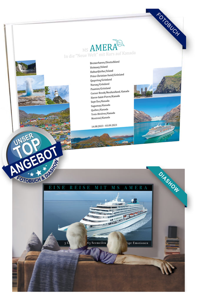 AMR059F_ In die “Neue Welt” mit Kurs auf Kanada mit MS Amera 14.08.2023 - 03.09.2023