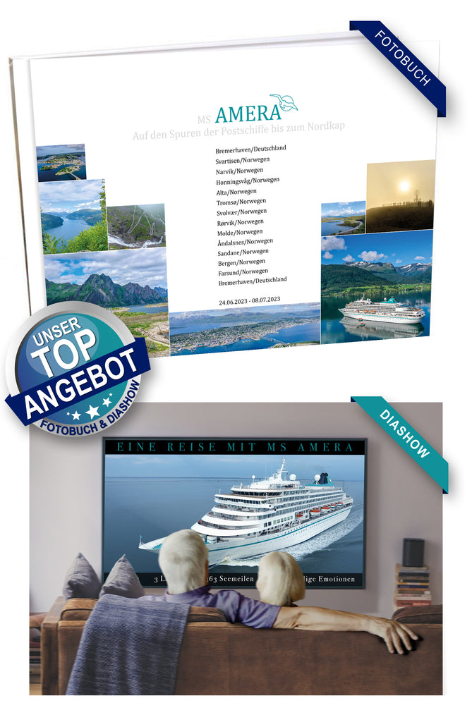 AMR100_ Auf den Spuren der Postschiffe bis zum Nordkap mit MS Amera 24.06.2023 - 08.07.2023