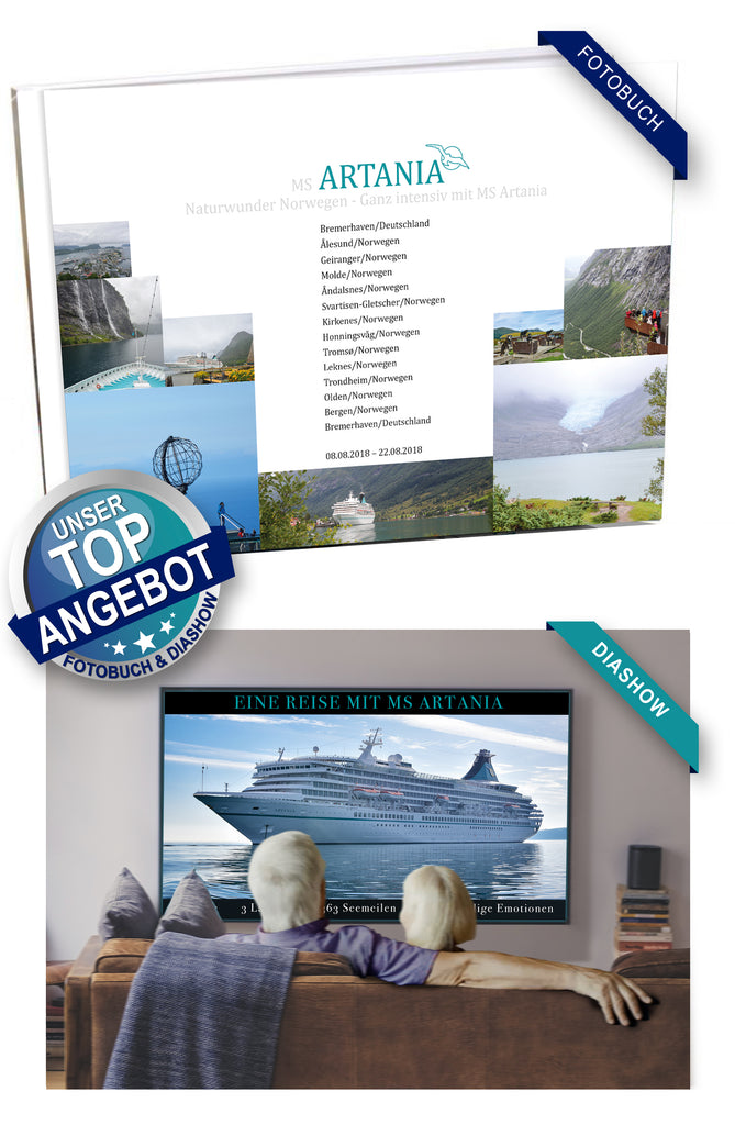 ART196_ Naturwunder Norwegen - Ganz intensiv mit MS Artania 08.08.2018 – 22.08.2018