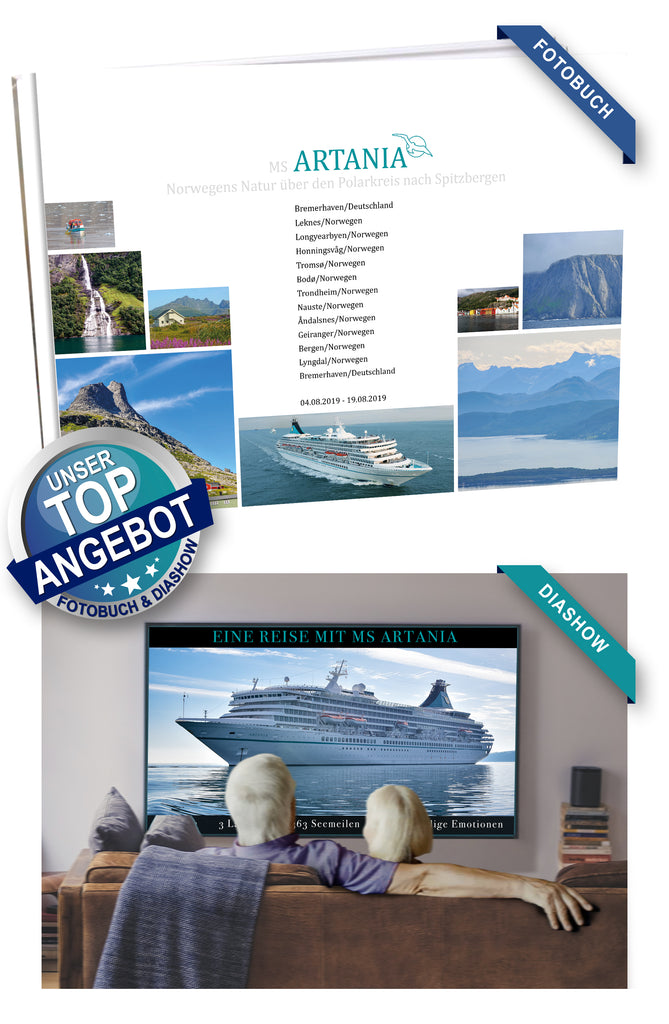 ART227_ Norwegens Natur über den Polarkreis nach Spitzbergen mit MS Artania 04.08.2019 - 19.08.2019