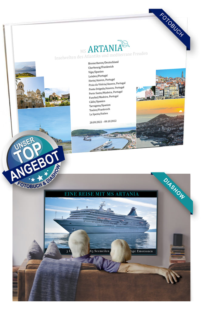 ART307_ Inselwelten des Atlantiks und mediterrane Freuden mit MS Artania 20.09.2022 - 09.10.2022
