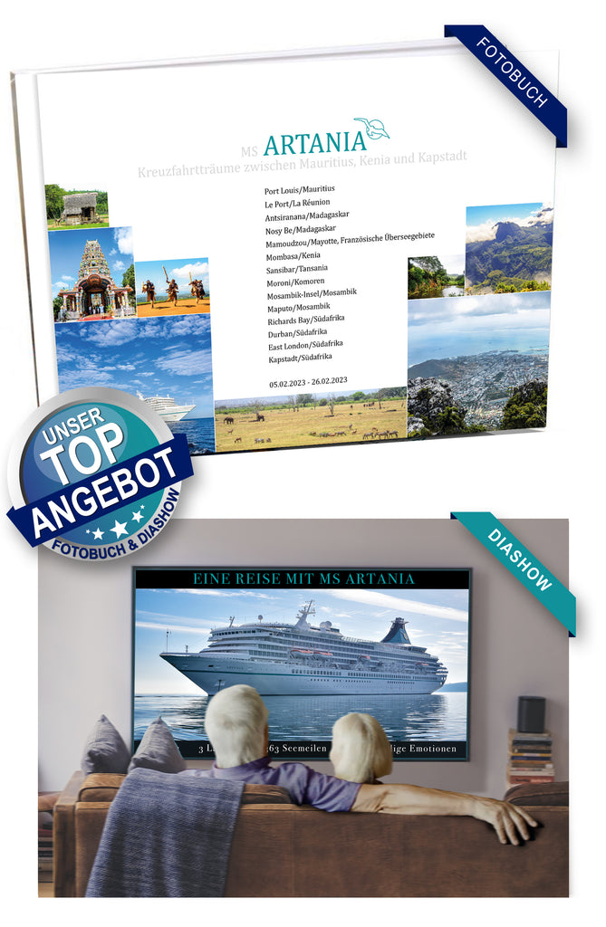ART316_ Kreuzfahrtträume zwischen Mauritius, Kenia und Kapstadt mit MS Artania 05.02.2023 - 26.02.2023