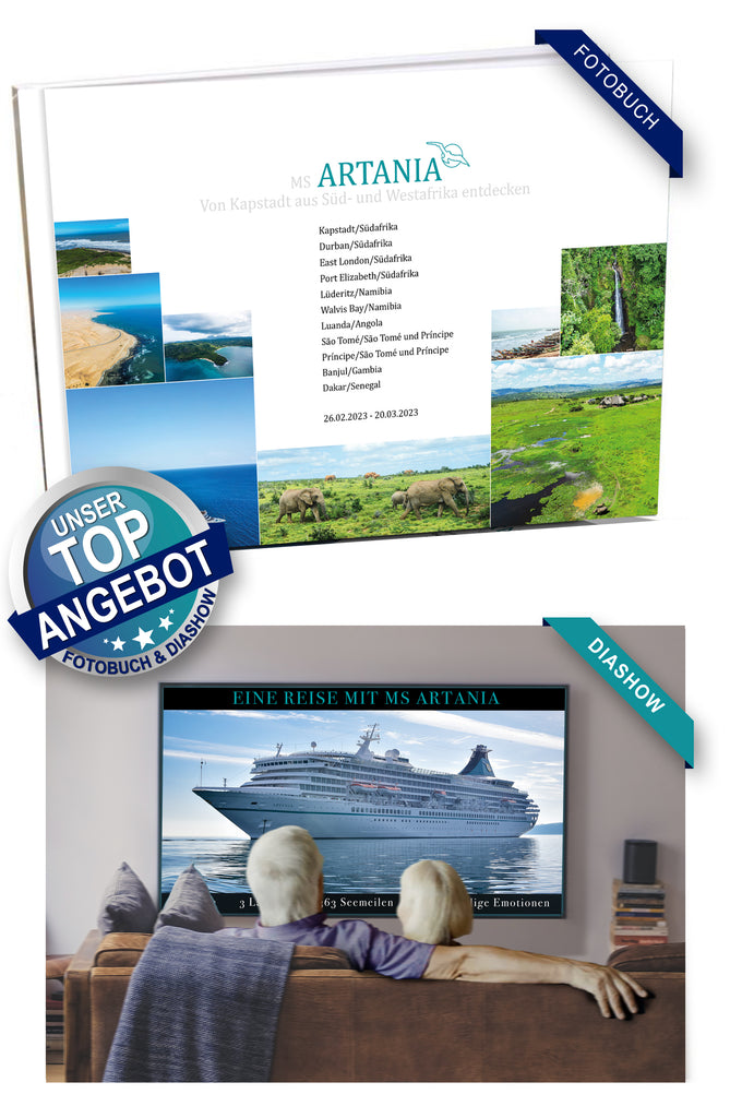 ART317_ Von Kapstadt aus Süd- und Westafrika entdecken mit MS Artania 26.02.2023 - 20.03.2023