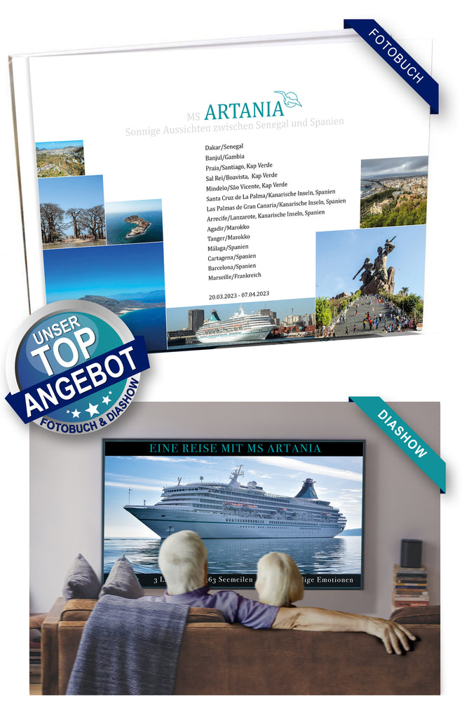 ART318_ Sonnige Aussichten zwischen Senegal und Spanien mit MS Artania 20.03.2023 - 07.04.2023