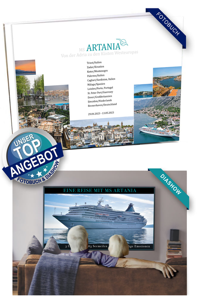 ART320_ Von der Adria zu den Küsten Westeuropas mit MS Artania 29.04.2023 - 13.05.2023