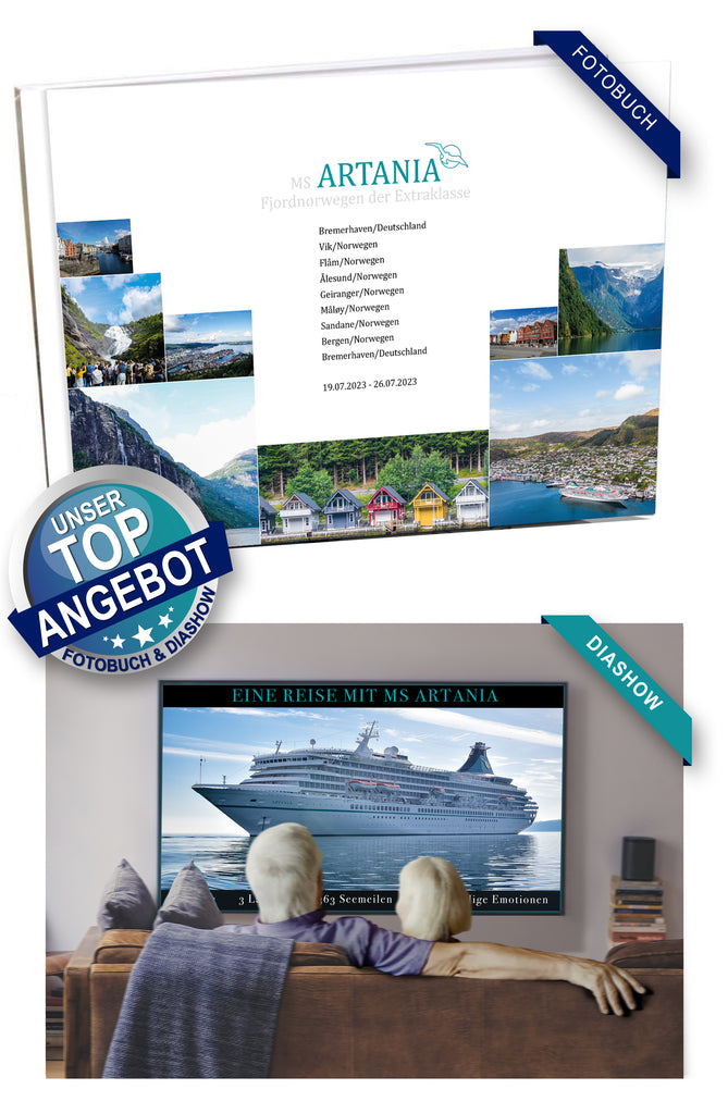 ART326_ Fjordnorwegen der Extraklasse mit MS Artania 19.07.2023 - 26.07.2023