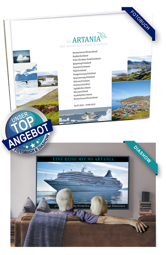 ART327_ Auf neuem Kurs nach Grönland mit MS Artania 26.07.2023 - 19.08.2023