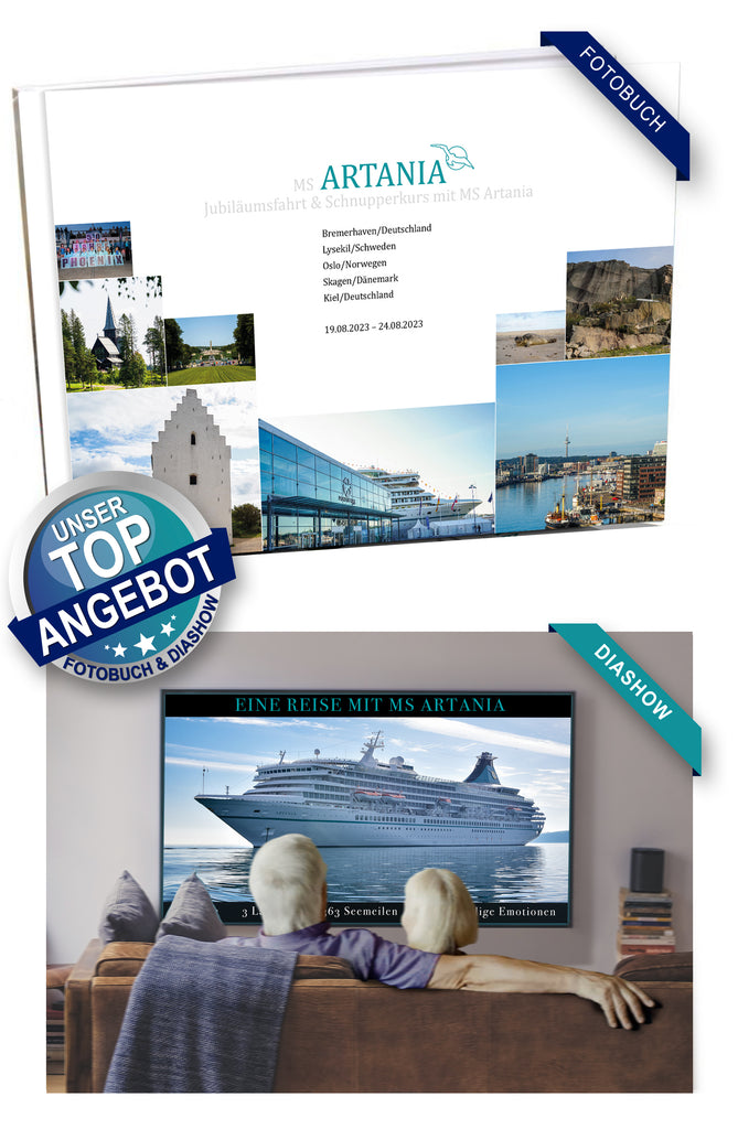 ART328_Jubiläumsfahrt & Schnupperkurs mit MS Artania 19.08.2023 – 24.08.2023