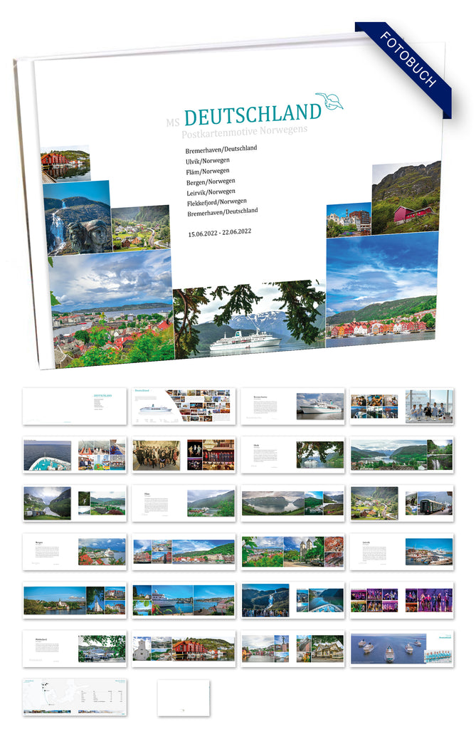 DEU067_ Postkartenmotive Norwegens mit MS Deutschland 15.06.2022 - 22.06.2022