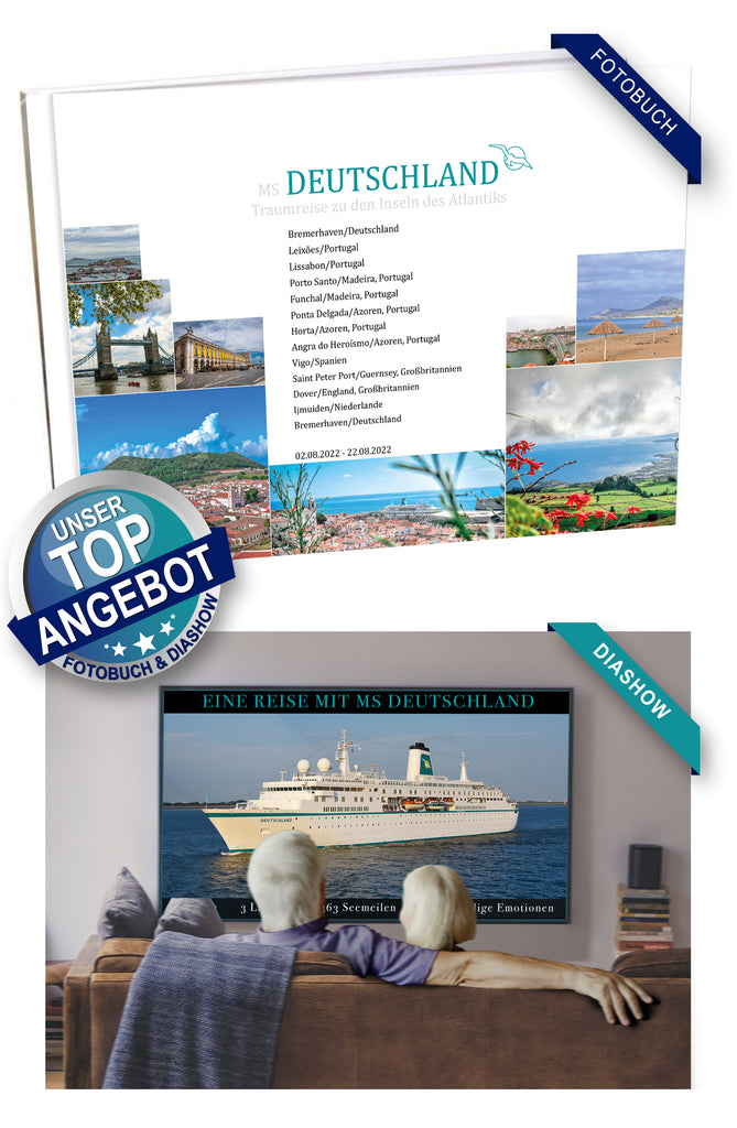 DEU070_ Traumreise zu den Inseln des Atlantiks mit MS Deutschland 02.08.2022 - 22.08.2022