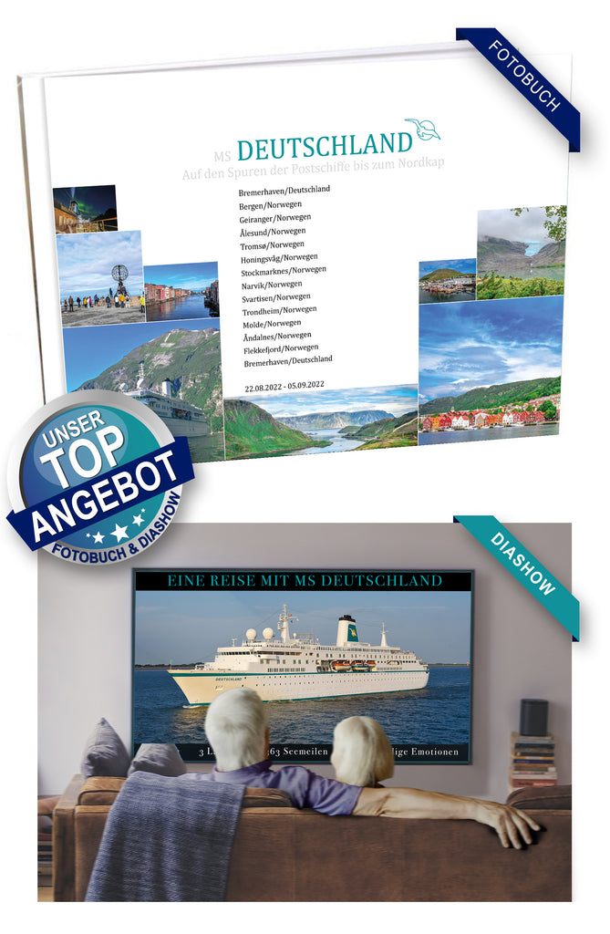DEU071_ Auf den Spuren der Postschiffe bis zum Nordkap mit MS Deutschland 22.08.2022 - 05.09.2022