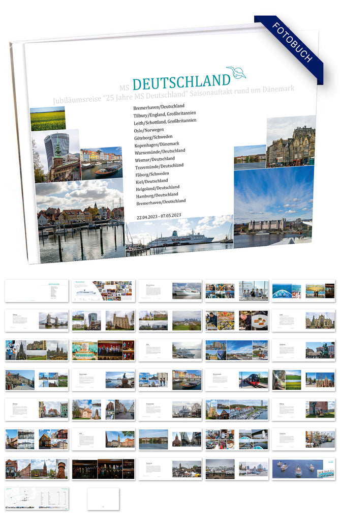 DEU072_ Jubiläumsreise “25 Jahre MS Deutschland” Saisonauftakt rund um Dänemark mit MS Deutschland  22.04.2023 - 07.05.2023