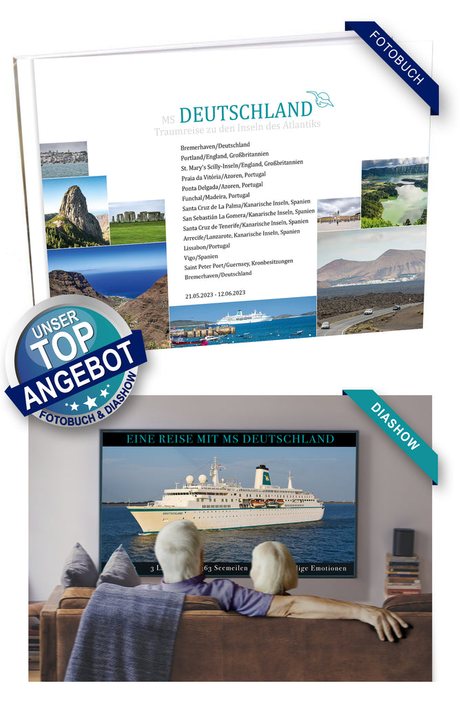 DEU074_ Traumreise zu den Inseln des Atlantiks mit MS Deutschland  21.05.2023 - 12.06.2023
