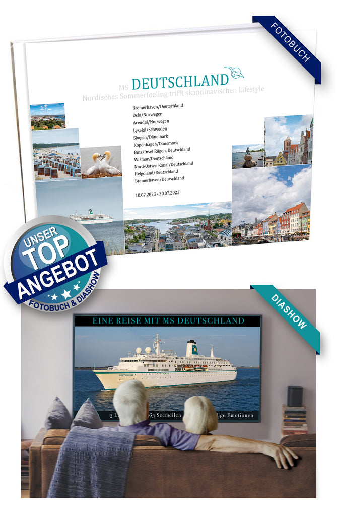 DEU076B_ Nordisches Sommerfeeling trifft skandinavischen Lifestyle mit MS Deutschland  10.07.2023 - 20.07.2023