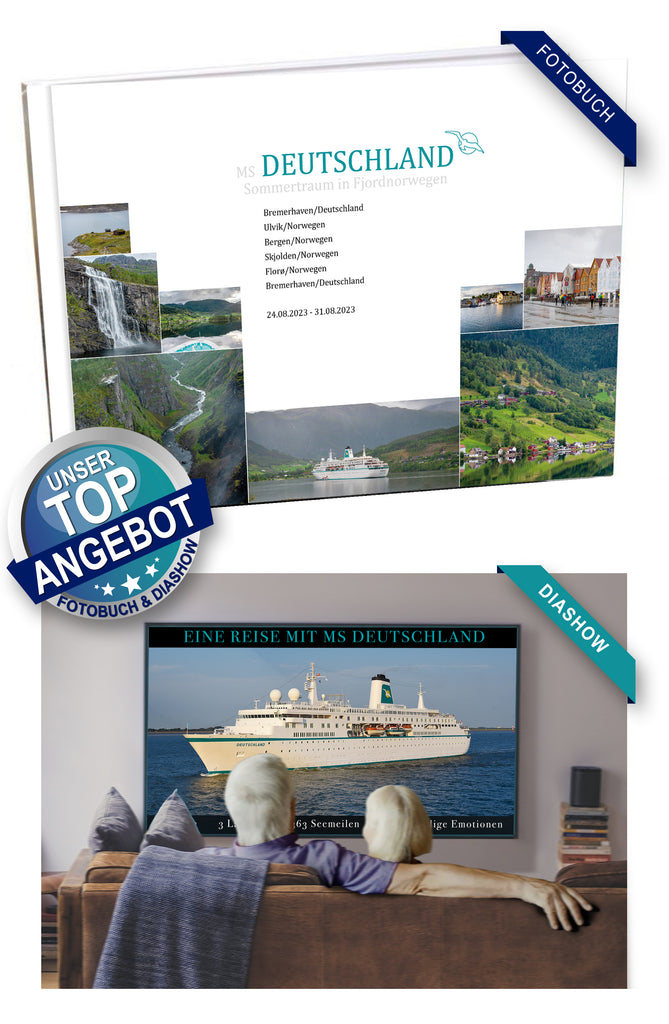 DEU078A_ Sommertraum in Fjordnorwegen mit MS Deutschland 24.08.2023 - 31.08.2023