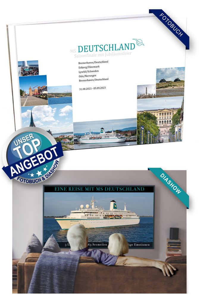 DEU078B_ Saisonfinale mit Jubiläumsfeier mit MS Deutschland 31.08.2023 - 05.09.2023