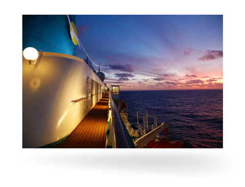 Sonnenuntergang mit MS Albatros