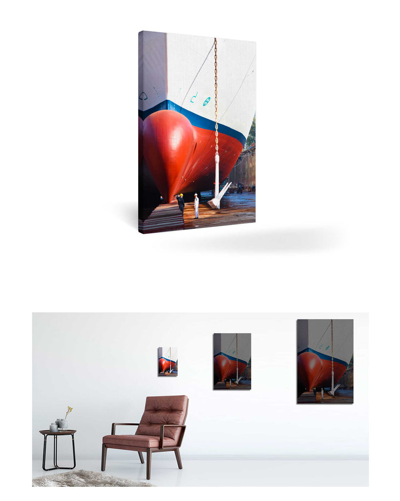 Umrüstung der MS Amadea in Bremerhaven